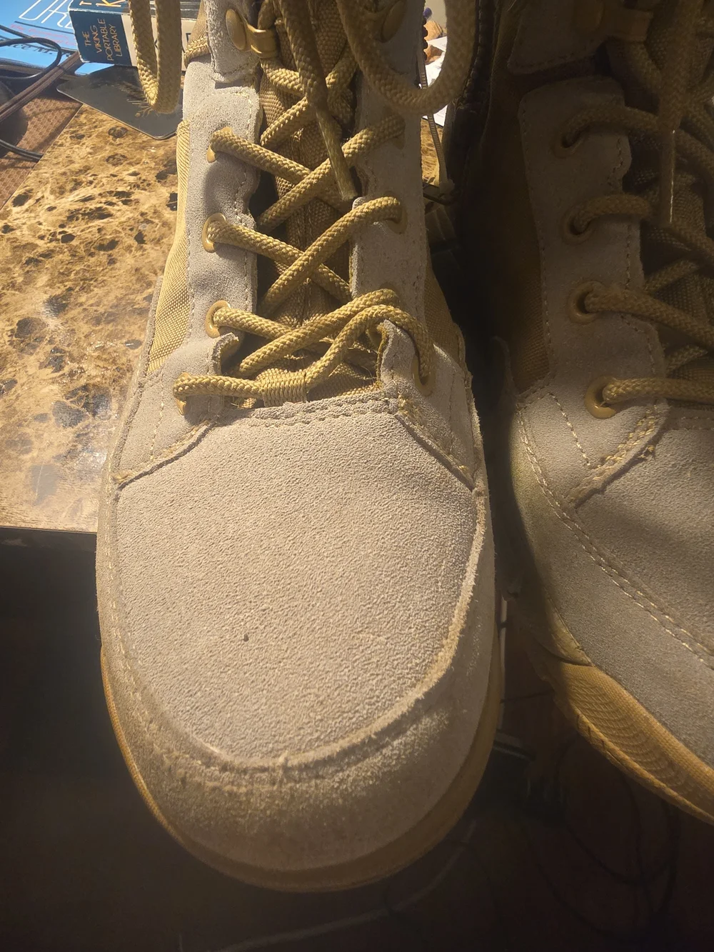 Free Soldier  Mens Tan ACC0014 Cordura Fabric Waterproof Combat Boots Size 10